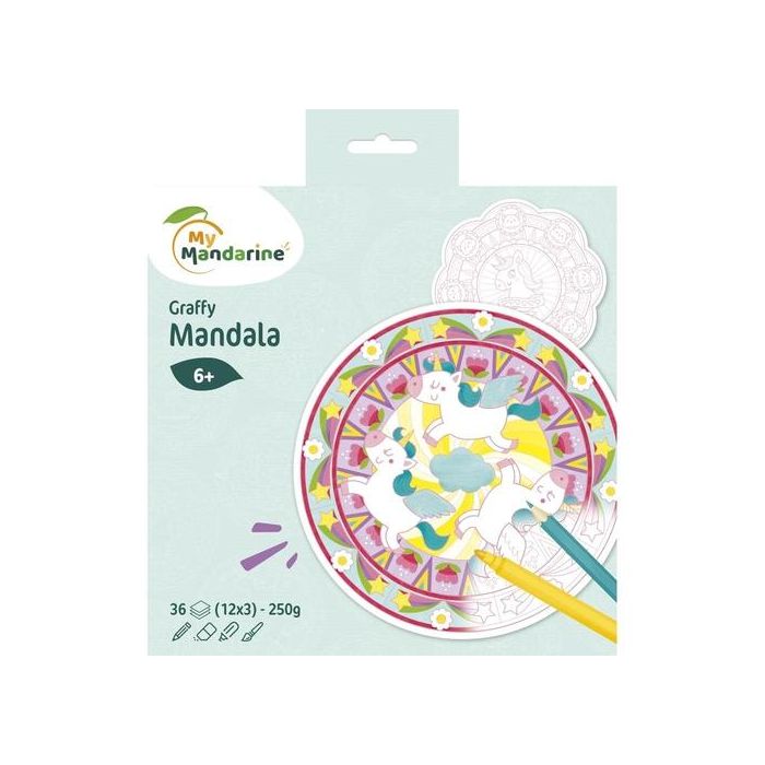 Libro De Colorear Avenue Mandarine Mandala Magia 160G 36H