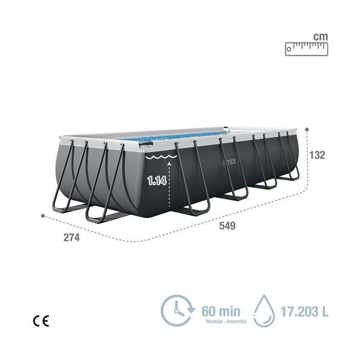 Intex Piscina Ultra Xtr Rectangular 549x274x132 cm con Bomba ARE 3