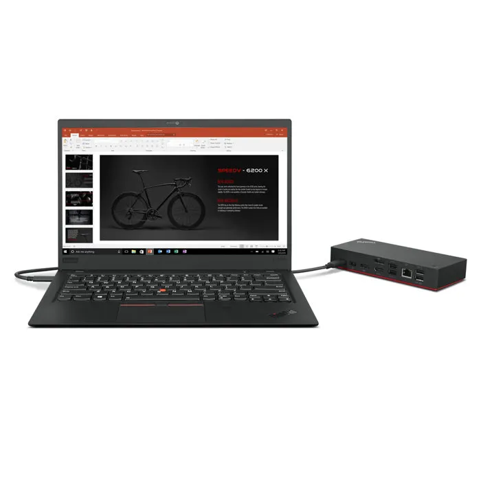 Lenovo 40AY0090EU Estación de Acoplamiento USB 3.2 Gen 1 Tipo C Negra 4