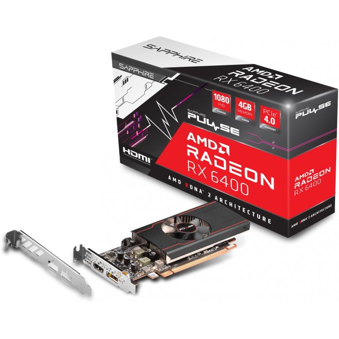 Sapphire 11315-01-20G Tarjeta Gráfica PULSE Radeon RX 6400 Gaming 4GB GDDR6 PCIe 4.0 para 1080p 6 Sapphire 11315-01-20G Tarjeta Gráfica PULSE Radeon RX 6400 Gaming 4GB GDDR6 PCIe 4.0 para 1080p 6
