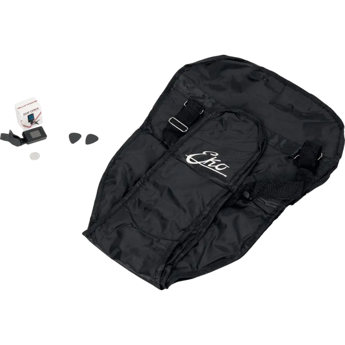 Eko Guitarra Clásica 3/4 CS-5 Natural Pack para Niños y Adolescentes con Funda, Afinador y Púas 3