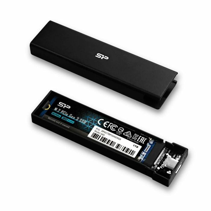 Caja Externa Silicon Power PD60 Negro 1 Caja Externa Silicon Power PD60 Negro 1