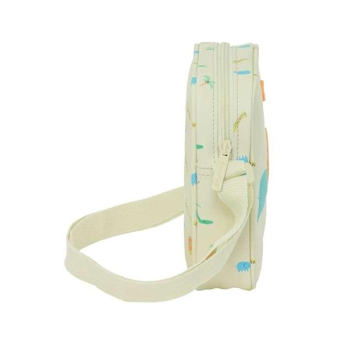 Bolso Bandolera Safta Selva Beige 16 x 18 x 4 cm 1