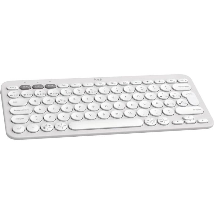 Logitech Teclado Pebble Keys 2 K380S Bluetooth Compacto y Ecológico con Teclas Silenciosas para Múltiples Dispositivos 2