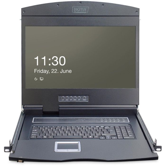 DIGITUS Modulare Konsole 19"TFT.1-Port KVM&Touchpad.Deutsch 6