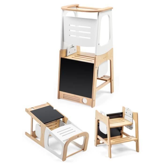 MAXI-COSI, Toucan, torre de aprendizaje evolutiva 3 en 1, escritorio y silla para niños, taburete, a partir de 18 meses