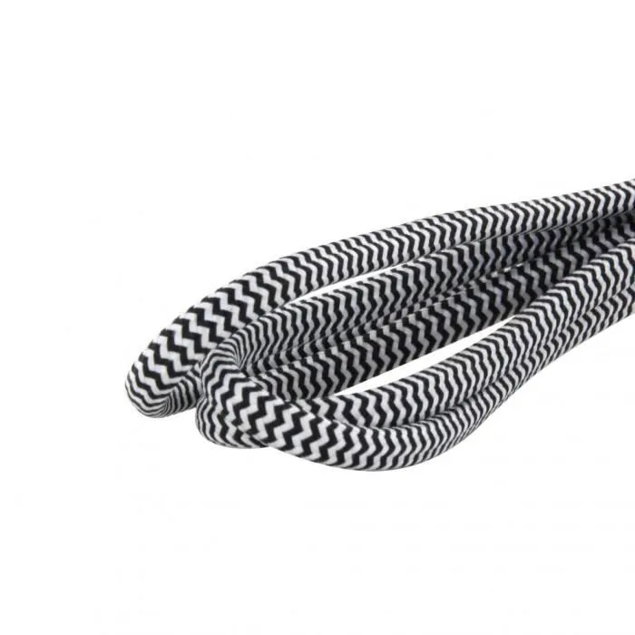 Chacon CHA5411478661115 Extensión Textil 6A - 1.5m Negro/Blanco 1