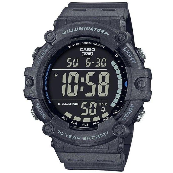 Casio Reloj deportivo multifunción gris con Iluminación LED, cronómetro 1/100s, cuenta regresiva, calendario automático y 10 bares 0 Casio Reloj deportivo multifunción gris con Iluminación LED, cronómetro 1/100s, cuenta regresiva, calendario automático y 10 bares 0