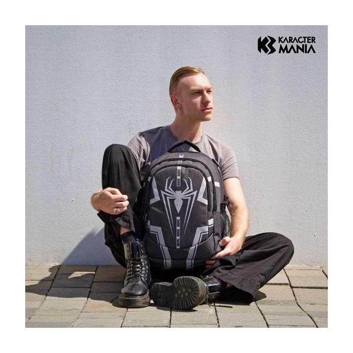 Karactermania Mochila Spiderman Run. Plus Fan Town 44x34x21 cm con 3 Compartimentos y Puerto USB 6