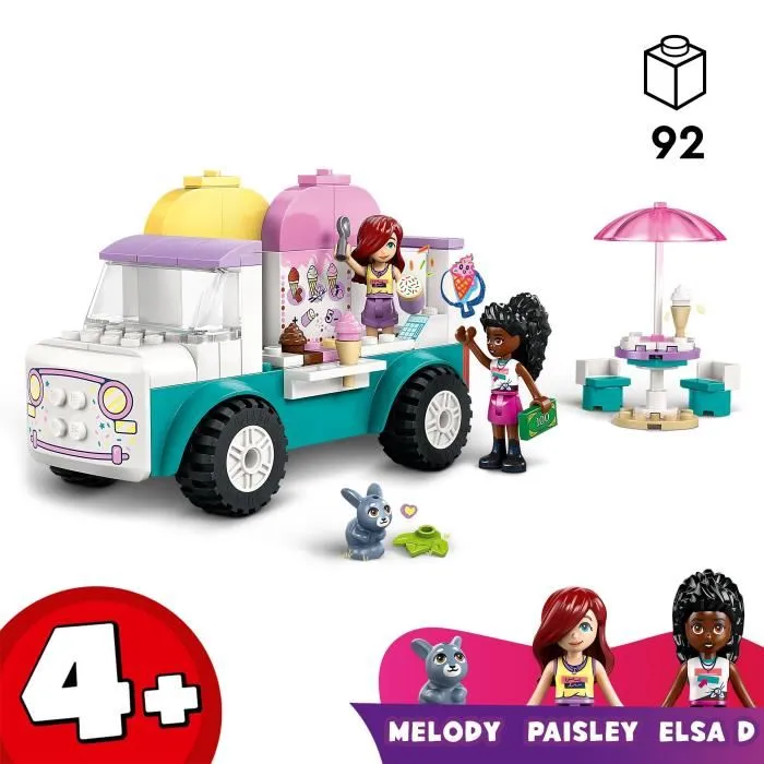 Lego Friends Camión de los Helados de Heartlake City 42644, Juguete Construcción Niñas Niños +4 Años 1
