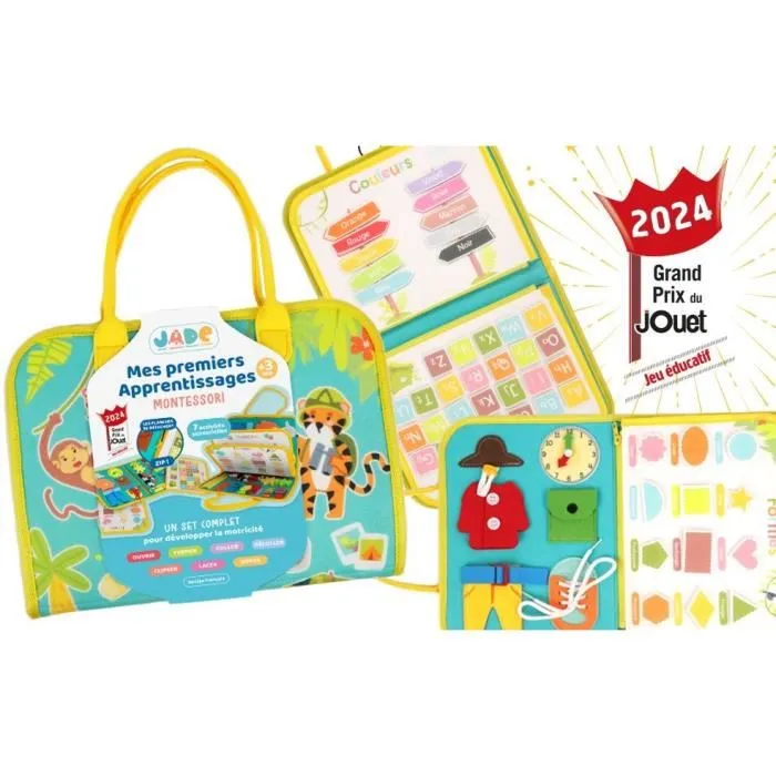 MGM Bolsa de Actividades Montessori JADE Juego Educativo Viajes Sensorial Juego Infantil Diseño Francés 2 MGM Bolsa de Actividades Montessori JADE Juego Educativo Viajes Sensorial Juego Infantil Diseño Francés 2