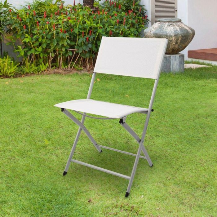 Silla Plegable Aktive Blanco 46 x 81 x 55 cm (4 Unidades) 5 Silla Plegable Aktive Blanco 46 x 81 x 55 cm (4 Unidades) 5