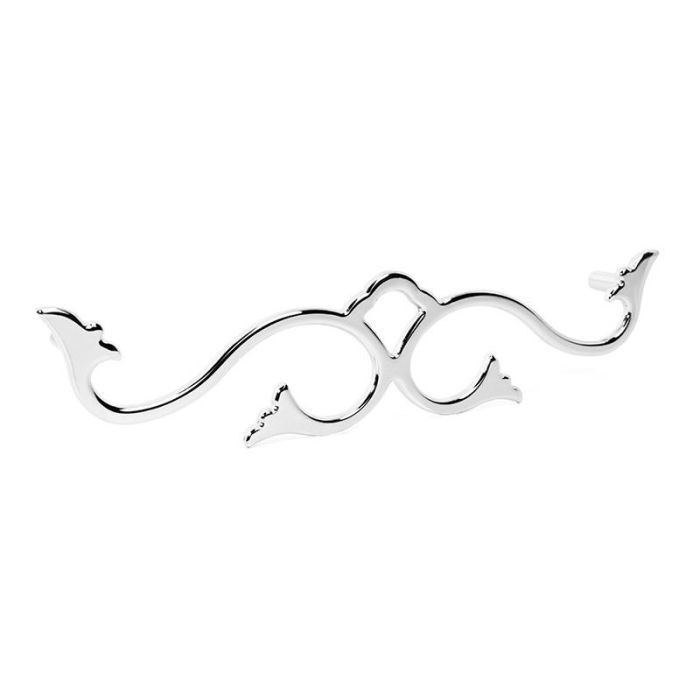 Trentadue Tirador Cassi Zamak Cromo Distancia Agujeros 192mm para Muebles de Cocina, Baño y Auxiliar