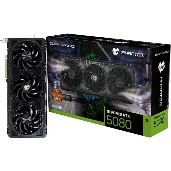 Gainward GeForce RTX 5080 Phantom GS 16GB GDDR7 3 Ventiladores PCI Express 5.0 2