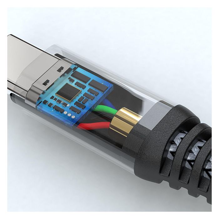 4smarts Cable USB-C a USB-C PremiumCord 456266, Carga Rápida 100W, 1.5m, Negro 5