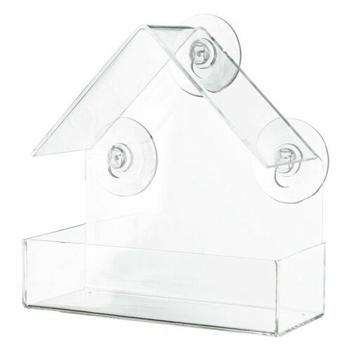 Comedero para Pájaros Trixie Transparente 225 ml 15 × 15 × 6 CM 3