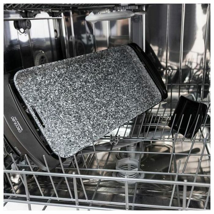 Cecotec Rock&Water 2000 Parrilla Eléctrica de Contacto RockStone 40x20 cm Antiadherente y Apta Lavavajillas 5