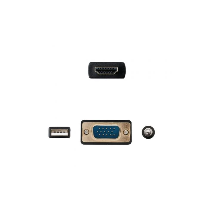 Adaptador HDMI a VGA con Audio NANOCABLE 10.15.4350 1,8 m Negro 2
