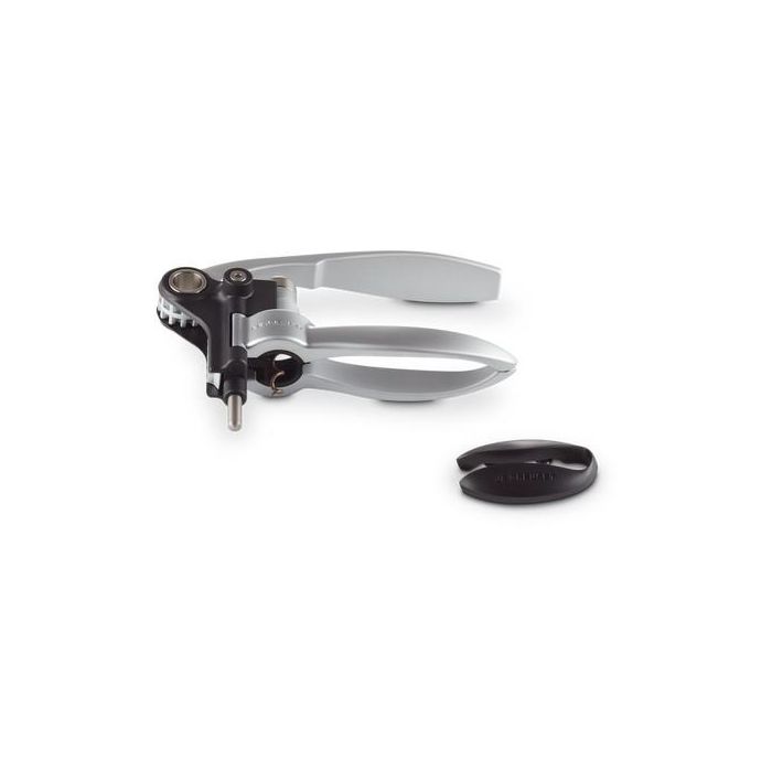 Le Creuset LM-250s Abrebotellas/Sacacorchos, Acero Inoxidable, Negro/Plata 2