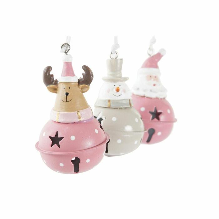 Decoracion Colgante Navidad Fantasia DKD Home Decor Rosa Marron 5 x 9 x 5 cm (6 Unidades) 2 Decoracion Colgante Navidad Fantasia DKD Home Decor Rosa Marron 5 x 9 x 5 cm (6 Unidades) 2