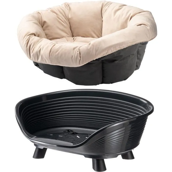Ferplast Cesta Sofá Trono 4 FER8010690210001 con Cojín Negro 1
