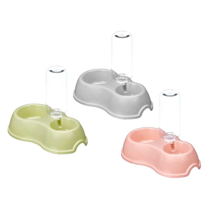 Comedero y bebedero plástico Mascow 28x22.5x16 cm, 500 ml - Colores surtidos (12 Unidades) 1 Comedero y bebedero plástico Mascow 28x22.5x16 cm, 500 ml - Colores surtidos (12 Unidades) 1