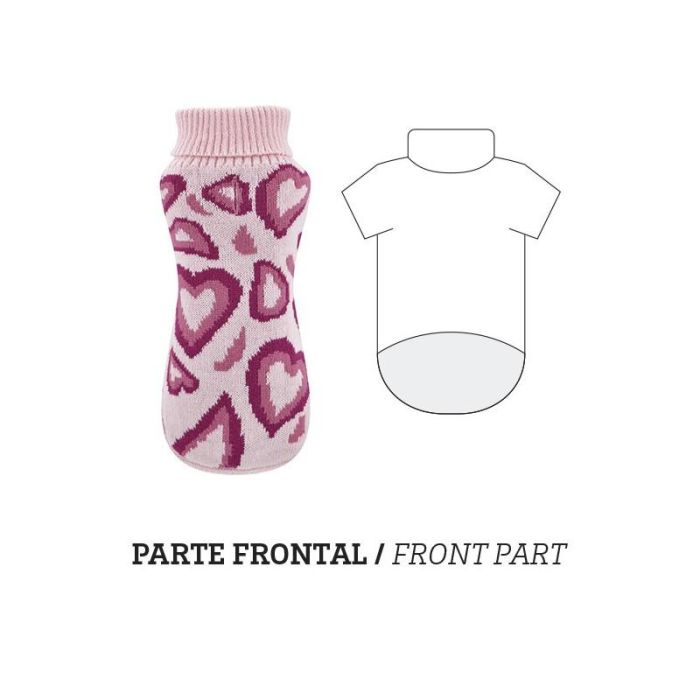 Nayeco Jersey Punto Pop Love Rosa 20 cm 1 Nayeco Jersey Punto Pop Love Rosa 20 cm 1