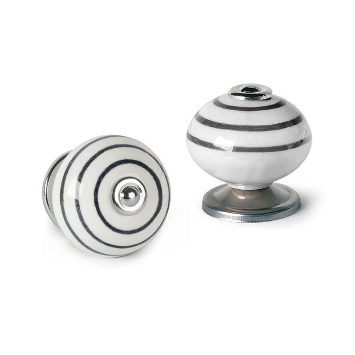 Blister con 4 pomos redondos para mueble fabricado en porcelana acabado azul mod. e501 ø40mm rei 1 Blister con 4 pomos redondos para mueble fabricado en porcelana acabado azul mod. e501 ø40mm rei 1