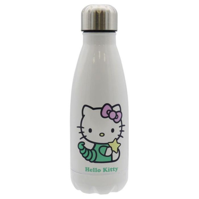Hello Kitty Botella de agua de acero inoxidable Escorpio 550ml, mantiene frío 24h y caliente 12h, tapón hermético