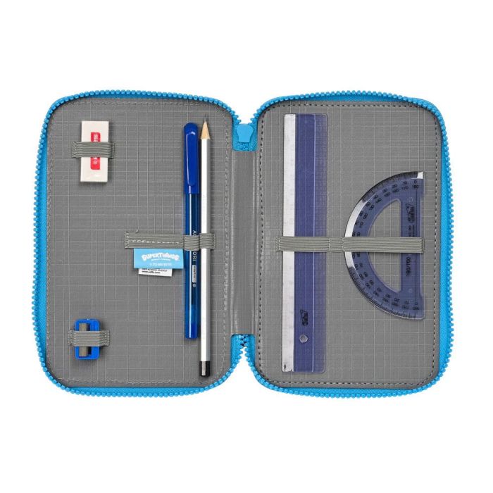 Plumier Triple SuperThings Rescue force 12.5 x 19.5 x 5.5 cm Azul (36 Piezas) 1