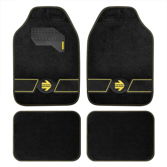 Set Alfombras Fun Blk-Yel. 4 Piezas MOMLCM4FUBY Set Alfombras Fun Blk-Yel. 4 Piezas MOMLCM4FUBY