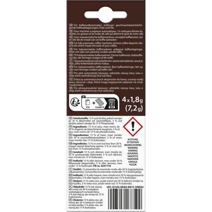 MELITTA Set de 4 tabletas de limpieza PerfectClean 1 MELITTA Set de 4 tabletas de limpieza PerfectClean 1