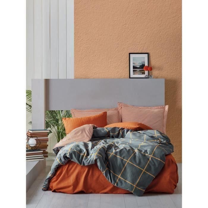 ASI8683342456449 - Juego de Cama 100% Algodón Color Canela - Incluye Funda Nórdica 220x240 cm y 2 Fundas Almohada 60x60 cm ASI8683342456449 - Juego de Cama 100% Algodón Color Canela - Incluye Funda Nórdica 220x240 cm y 2 Fundas Almohada 60x60 cm