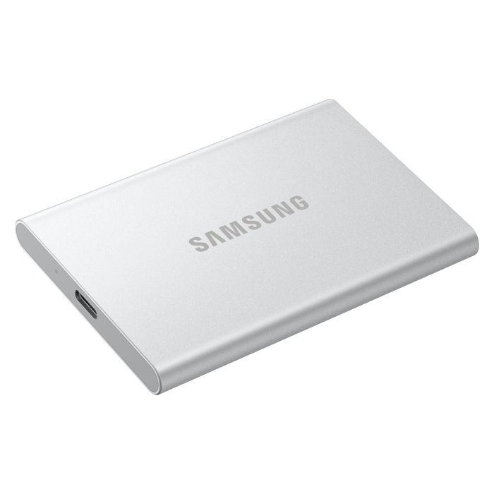 SAMSUNG Portable SSD T7 1TB USB-C 3.2 Gen 2 (10 Gbps) Externo Aluminio Plata - MU-PD1T0G/WW