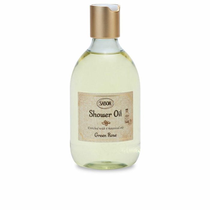 Sabon Aceite de Ducha SHOWER OIL green rose 300 ml - Hidratante con 4 Aceites Vegetales y Vitaminas A y E