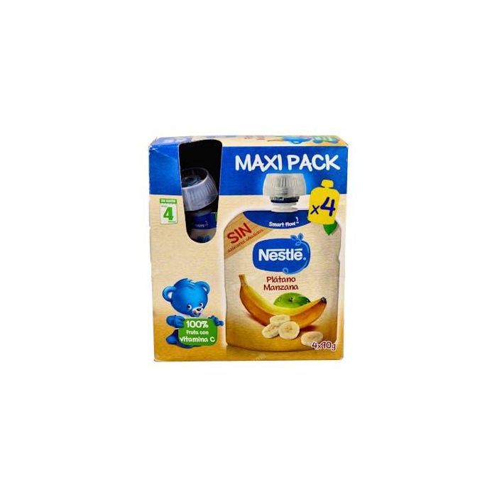 Nestle Bolsita Platano Manzana 4X90G. Nestle Bolsita Platano Manzana 4X90G.