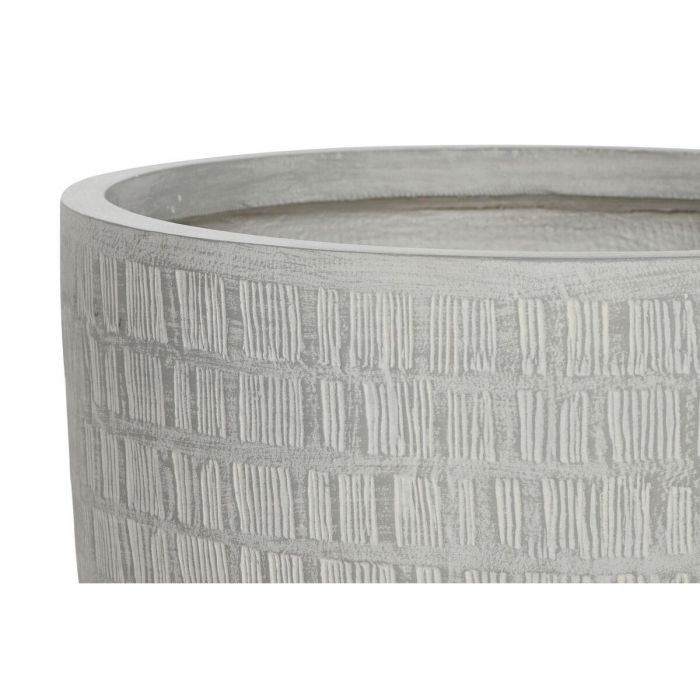 Macetero Terraza Y Jardin DKD Home Decor Gris 44 x 43 x 44 cm Set de 4 3 Macetero Terraza Y Jardin DKD Home Decor Gris 44 x 43 x 44 cm Set de 4 3