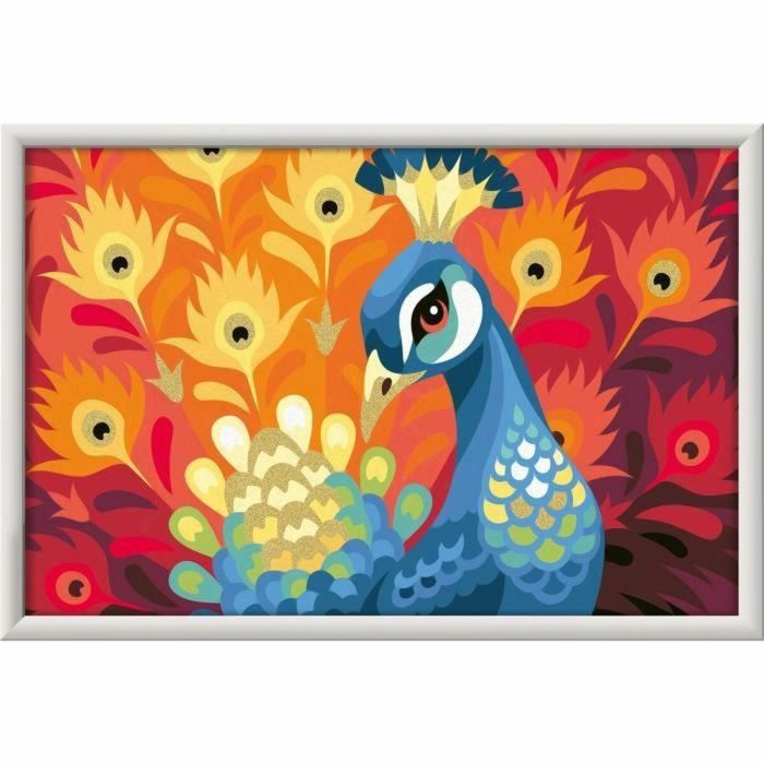 Ravensburger Pavo Real 31x21cm, Kit de Pintura por Números, Edades 9+, Referencia 25907 4