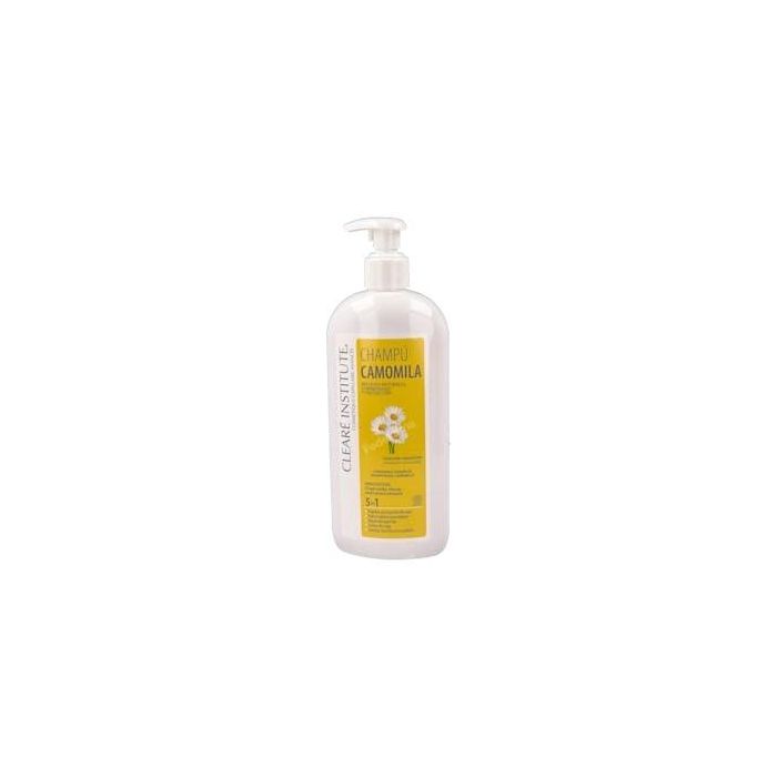 Clearé Institute Champú Camomila Eco Brillo Hidratante Aclarante con Reflejos Dorados y Protección Solar 98.9% Natural 400 ml