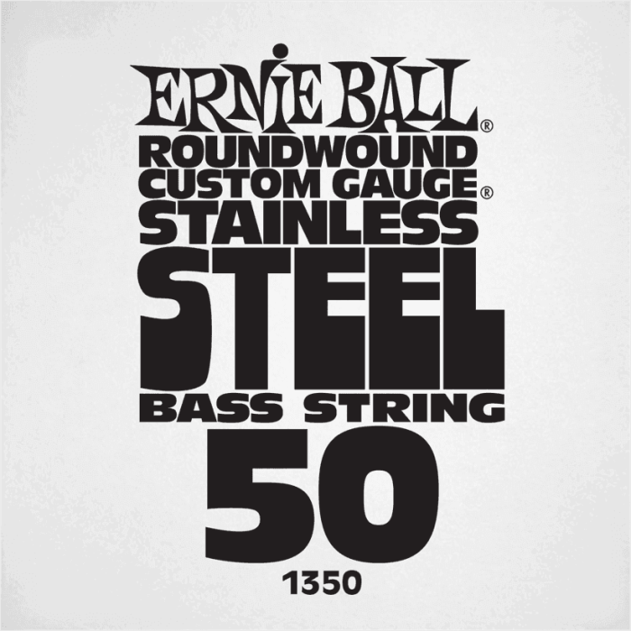 ERNIEBALL Cuerda de Bajo Eléctrico Stainless Steel Entorchada Calibre .050
