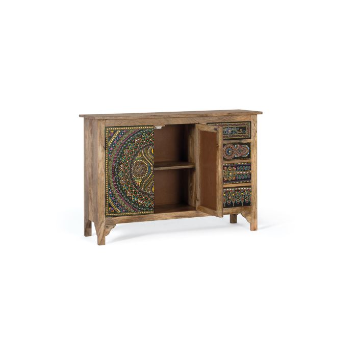 Giner y Colomer Aparador de Madera de Mango Multicolor con 2 Puertas y 4 Cajones 2