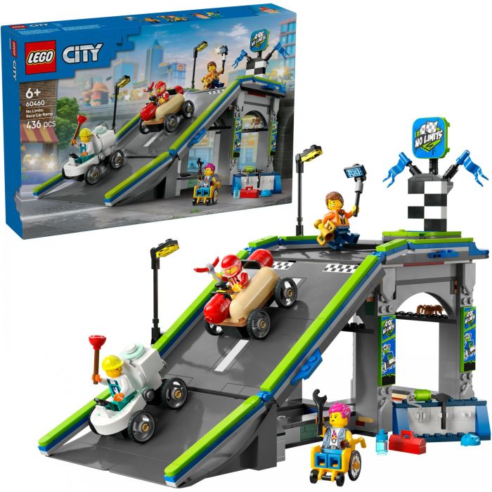LEGO 60460 City Zero Limits: Race Car Ramp - Juego de Construcción para Niños +6 Años 13
