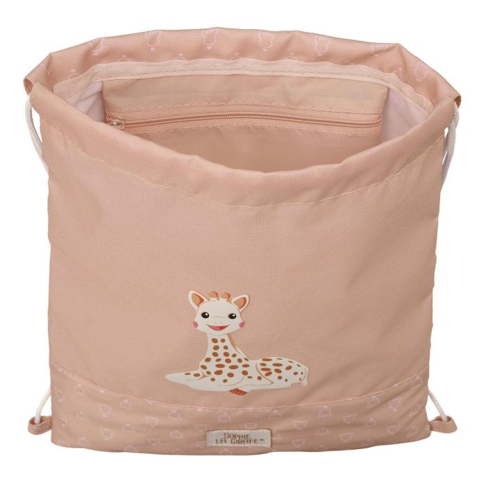 Bolsa Mochila con Cuerdas Sophie la Girafe Beige 26 x 34 x 1 cm 2 Bolsa Mochila con Cuerdas Sophie la Girafe Beige 26 x 34 x 1 cm 2