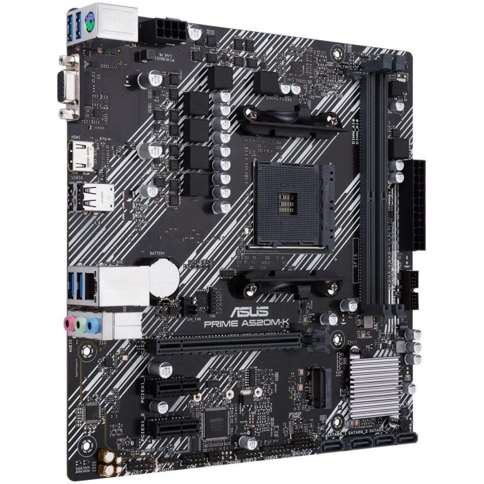 Asus PRIME A520M-K Placa Base Socket AM4 DDR4 PCIe 3.0 Micro ATX 2 Asus PRIME A520M-K Placa Base Socket AM4 DDR4 PCIe 3.0 Micro ATX 2