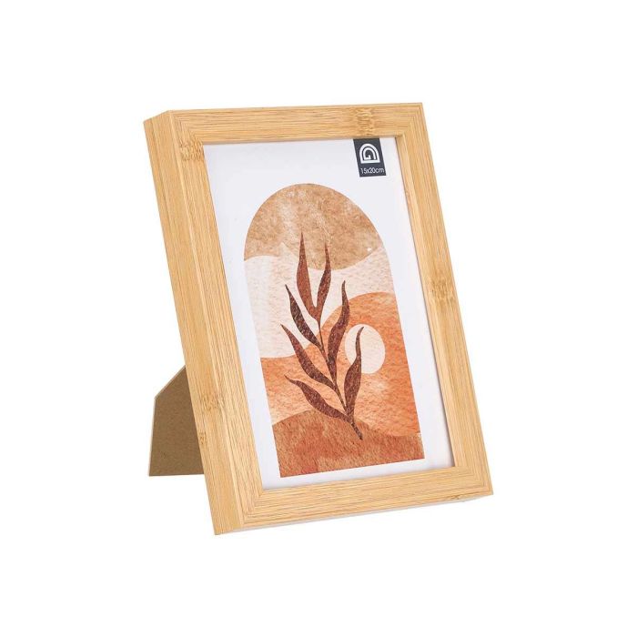 Portafoto efecto bambú 15x20 cm - Giftdecor, madera MDF y vidrio, color marrón (24 Unidades) 1 Portafoto efecto bambú 15x20 cm - Giftdecor, madera MDF y vidrio, color marrón (24 Unidades) 1