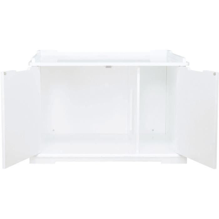 Cabina de inodoro TRIXIE - 75 x 51 x 53 cm - Blanco - Para gatos 1 Cabina de inodoro TRIXIE - 75 x 51 x 53 cm - Blanco - Para gatos 1