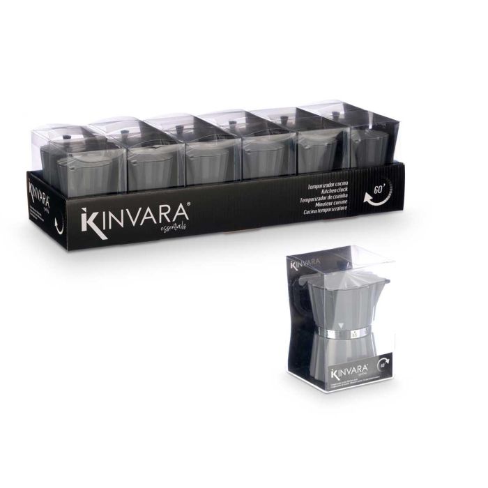 Temporizador Cocina Cafetera Kinvara 9X10CM (24 Unidades) 2 Temporizador Cocina Cafetera Kinvara 9X10CM (24 Unidades) 2