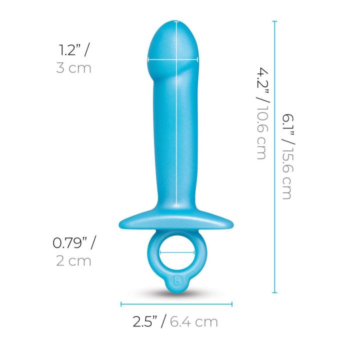 Plug Anal B-Vibe Azul (10,5 cm) 5