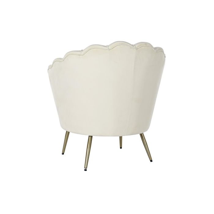 Sillon Glam DKD Home Decor Crema 75 x 86 x 80 cm 6 Sillon Glam DKD Home Decor Crema 75 x 86 x 80 cm 6