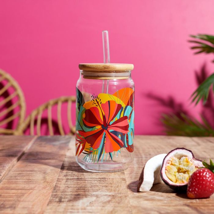 Vaso 450 Ml Con T Bambú Y Pajita Home Deco Factory 3 Vaso 450 Ml Con T Bambú Y Pajita Home Deco Factory 3
